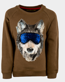 stones and bones long sleeve Tougher WOLF caramel pailletten