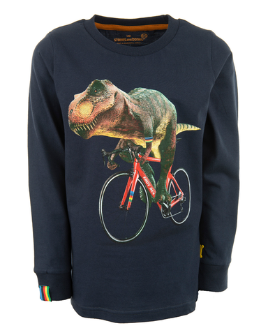 stones and bones long sleeve dino fiets Tougher EDDY REX navy 29087978 blauw 21968