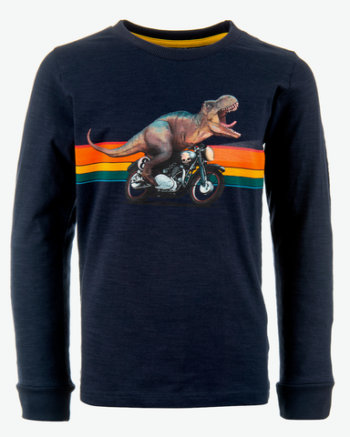 stones and bones long sleeve dino moto Tougher VROOM navy