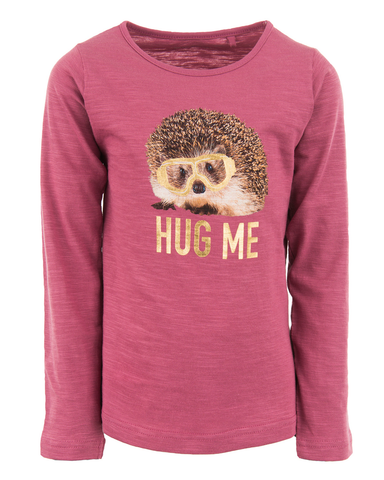 stones and bones long sleeve egel Blissed HUG ME purple 31783 meisje